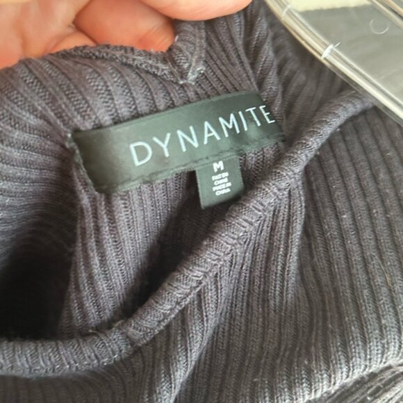 Dynamite Charcoal Midi Dress M - Picture 4 of 11